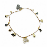 Evil Eye Charm Necklace | E | 24"