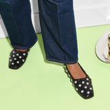 FS - Jessie Studded Flat | Black