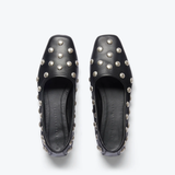 FS - Jessie Studded Flat | Black