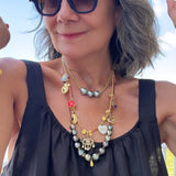 Adjustable Tahitian Pearls w/ 18K Gold Roundels | 30"