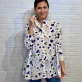 HW - Carletta Shirt | Blue Flowers