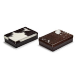 TC - Cowhide Playing Card Set w/ Storage
