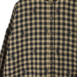 MS - Gingham Check Tunic | Camel/Black