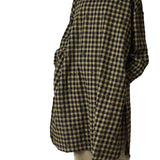 MS - Gingham Check Tunic | Camel/Black