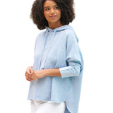 FE - Kane Capelet Hoodie | Mineral Blue