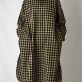 MS - Gingham Check Tunic | Camel/Black