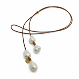 Adjustable Bolo Freshwater Pearl Necklace