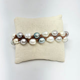 Tahitian & South Sea Pearls Macramé Style Bracelet | 7.5-8.5"