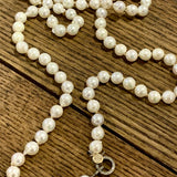 White Toned Akoya Pearl Necklace | 33”