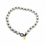 Edison Pearl Choker with Diamond Clasp | 16"