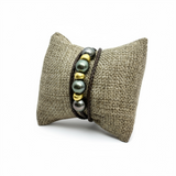 Triple Wrap Tahitian w/ Gold Roundel Bracelet