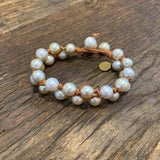 South Sea Pearls Macramé Style Bracelet | 7-8"