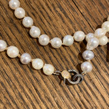 White Toned Akoya Pearl Necklace | 33”