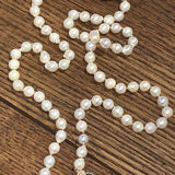 White Toned Akoya Pearl Necklace | 33”