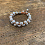 Akoya Pearls Macramé Style Bracelet | 7.5-8.5"