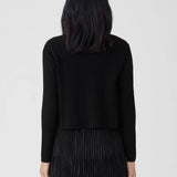 EF - Cropped V-Neck Cardigan | Black