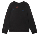 TG - Slouch Sweatshirt w/ Embroidery | Almost Black