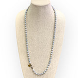 Necklace | Akoya Pearls, Silver Toned | 32"