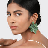 OD - Papaya Leaf Earrings