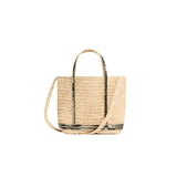 VB - Cabas Raffia | Kaki Sequins