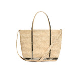 VB - Cabas Raffia | Kaki Sequins
