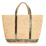 VB - Cabas Raffia | Kaki Sequins