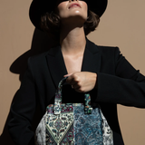 MP - Alexandra Velvet | Grey/Teal/Eggplant
