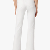 JJ - The Callie High Rise Cropped Bootcut | White