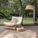 BB - Fringe Raffia Cushion Cover | Round