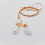 Adjustable Bolo Freshwater Pearl Necklace