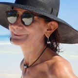 Tahitian Pearl Earrings w/ 14K Huggy