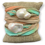 Baroque Pearl on Ribbon Bracelet