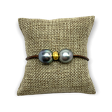 Tahitian & 18K Gold w/ Gold Clasp Bracelet