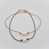 Single Pearl Choker | 16", 17" or 18"