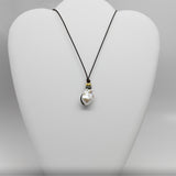 Freshwater Pearl Mid-Length Necklace w/ 18K Gold & Diamond | 20.5"