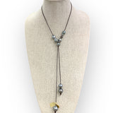 Tahitian Pearl 3 Way Necklace w/ Diamond Rondel