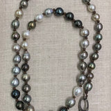 Tahitian Pearl Necklace w/ Diamond Clasp | 42”