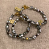 Bracelet | Keshi Pearls w/ 18K Rondell