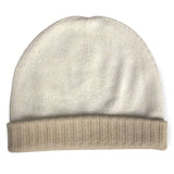 CL - Cashmere Reversible Beanie | Cream
