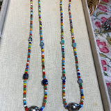 Colorful Beads w/ Tahitian Pearl Necklace