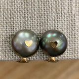 Earrings | Tahitian Pearl, 14K Gold, Clip On