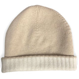 CL - Cashmere Reversible Beanie | Cream