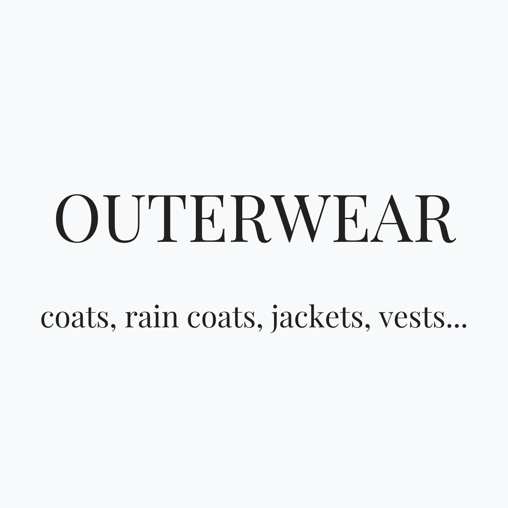 Jackets & Rain Coats