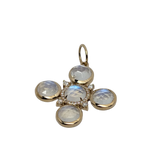 Gold, Moonstone, and Diamond Cross Enhancer