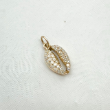 Gold & Diamond Shell Pendant