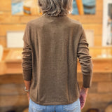 UN - Long Sleeve T-Shirt w/ Buttons | Taupe