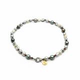 The Lola Choker with Gold and Silver Pave Diamond Clasp | 16"