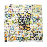 SP - Love Small Scarf | Blanc
