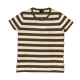 UN - 100% Cashmere T-Shirt | Ecru Thick Stripes