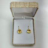 Citrine & Gold Earrings